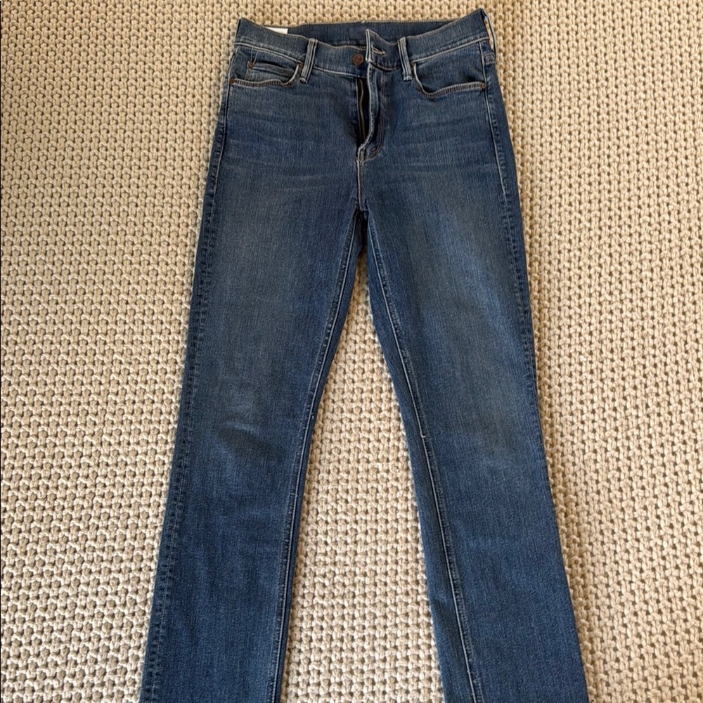 MOTHER Mid Rise Dazzler Ankle Frey size 25